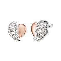 Engelsrufer Ear Studs Heart Wings ERE-LILHEARTWING-BI