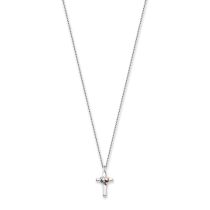 Engelsrufer ERN-CROSSHEART-BIR Cross Ladies Necklace 40mm, adjustable