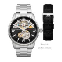 Thomas Earnshaw ES-8178-11 Carlyle Skeleton Automatic Mens Watch 42mm