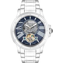 Thomas Earnshaw ES-8244-22 Bertha Open Heart Skeleton Mens Watch 42mm