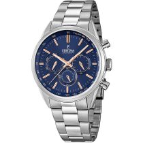 Festina F16820/A Timeless Chronograph Mens Watch 44mm 5ATM