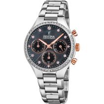 Festina F20401/4 Boyfriend Chronograph Ladies Watch 36mm 5ATM