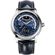 Frederique Constant FC-718NWM4H6 Classic Worldtimer Automatic Mens Watch 