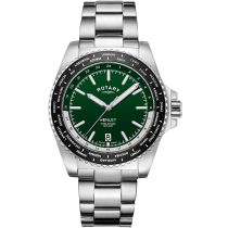 Rotary GB05370/78 Henley World Timer Mens Watch 41mm 10ATM