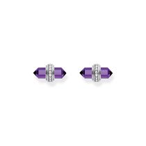 Thomas Sabo H2281-643-13 Silver stud earrings w. violet onyx 