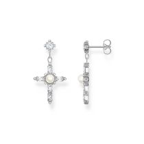 Thomas Sabo H2312-167-14 Silver Earrings Cross Romance Silver Ladies