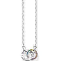 Thomas Sabo KE1488-318-7 Together Rainbow Ladies Necklace, adjustable