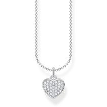 Thomas Sabo KE2046-051-14-L38V Silver Pavé Heart Necklace 36-38 cm Ladies