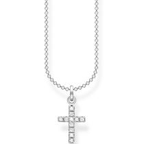 Thomas Sabo KE2069-051-14-L45V Cross Pave Ladies Necklace, adjustable