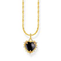 Thomas Sabo KE2297-995-11-L45V Gold-plated Necklace With Heart Romance Pendant Ladies