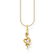 Thomas Sabo KE2300-565-14-L45V Gold-plated Necklace With Tempting Romance Snake Pendant Ladies