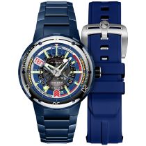 Nubeo NB-6090-33 Mens Watch Mariner 9 Automatic Limited Edition 50mm 5ATM 