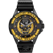 Philipp Plein PWAAA1922 The $kull Carbon Fiber Mens Watch 44mm 5ATM