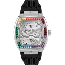 Philipp Plein PWBAA1423 Mens Watch The Skeleton Automatic 44mm 5ATM