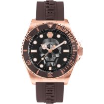 Philipp Plein PWOAA0322 The $kull Diver Mens Watch 44mm 10ATM