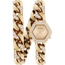 Philipp Plein PWWBA0523 Ladies Watch The Hexagon Groumette 28mm 5ATM