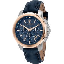 Maserati R8871621015 Successo Chronograph Mens Watch 44mm 5ATM