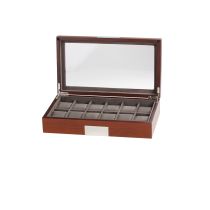 Rothenschild watch box RS-2350-12MA for 12 watch brown