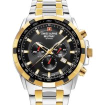 Swiss Alpine Military 7043.9147 Star Fighter Chronograph Mens Watch 47mm 10ATM