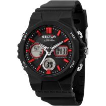 Sector R3251238001 EX-40 Digital Watch Mens Watch 44mm 10ATM