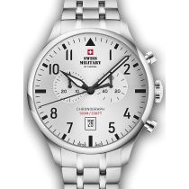 Swiss Military SM34098.02 Vintage Chronograph Mens Watch 43mm