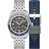 Spinnaker SP-5120-11 Mens Watch Fleuss GMT Automatic Set 43mm 15ATM