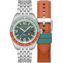 Spinnaker SP-5120-33 Mens Watch Fleuss GMT Automatic Set 43mm 15ATM