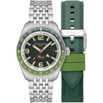 Spinnaker SP-5120-44 Mens Watch Fleuss GMT Automatic Set 43mm 15ATM