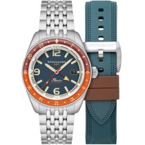 Spinnaker SP-5120-55 Mens Watch Fleuss GMT Automatic Set 43mm 15ATM