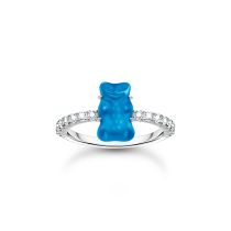 Thomas Sabo TR2459-052-1-54 Silver ring w. blue Goldbears 