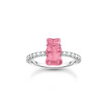 Thomas Sabo TR2459-052-9-52 Silver Ring with pink Gold Bears and Zirconia Ladies