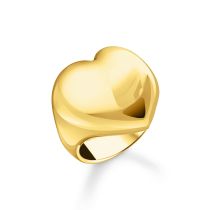 Thomas Sabo TR2471-413-39-58 Bold - Gold-plated Ring in Heart Shape Ladies