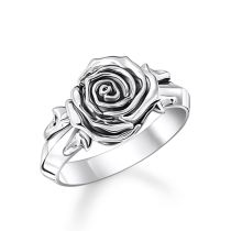 Thomas Sabo TR2487-637-21-56 ring midnight rose silver Ladies