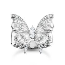 Thomas Sabo TR2495-051-14-58 Cocktailring butterfly silver Ladies