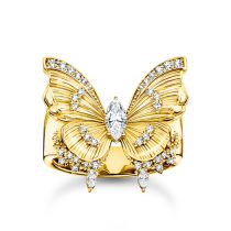 Thomas Sabo TR2495-414-14-58 Cocktailring butterfly gold plated Ladies