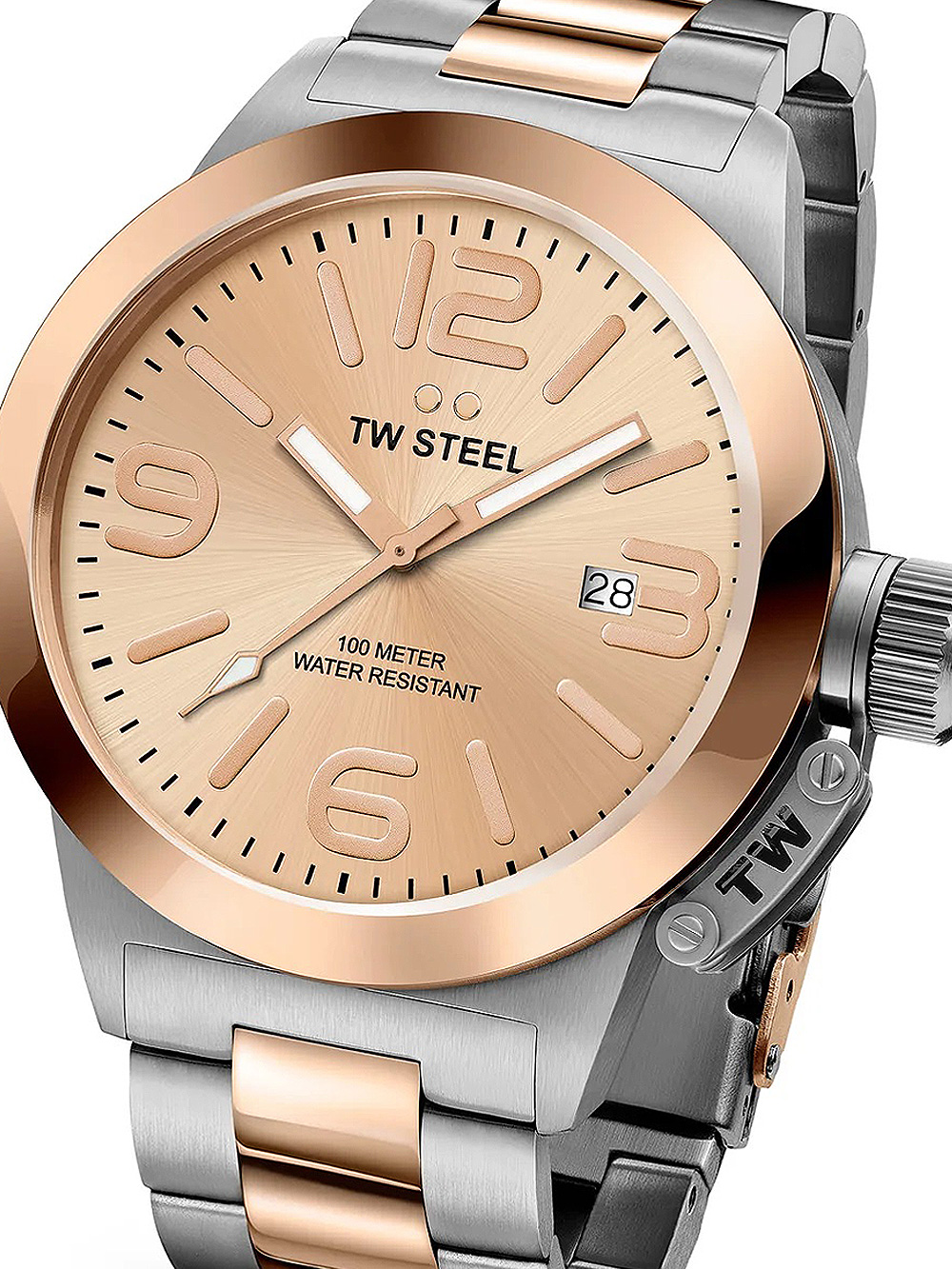 Tw steel women's rose sale gold watch