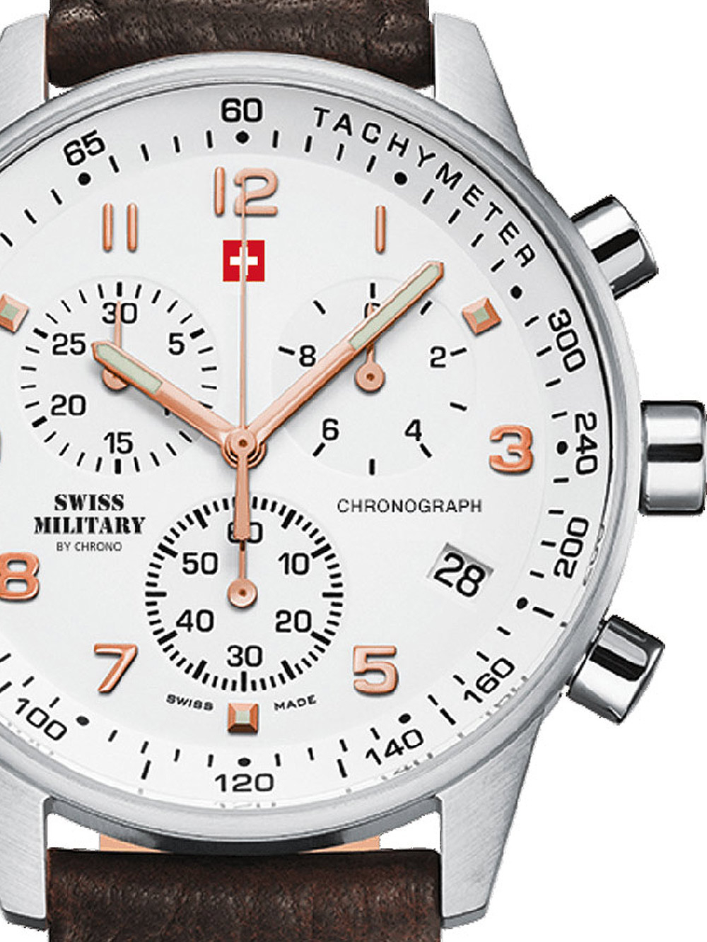 Chronograph swiss outlet made